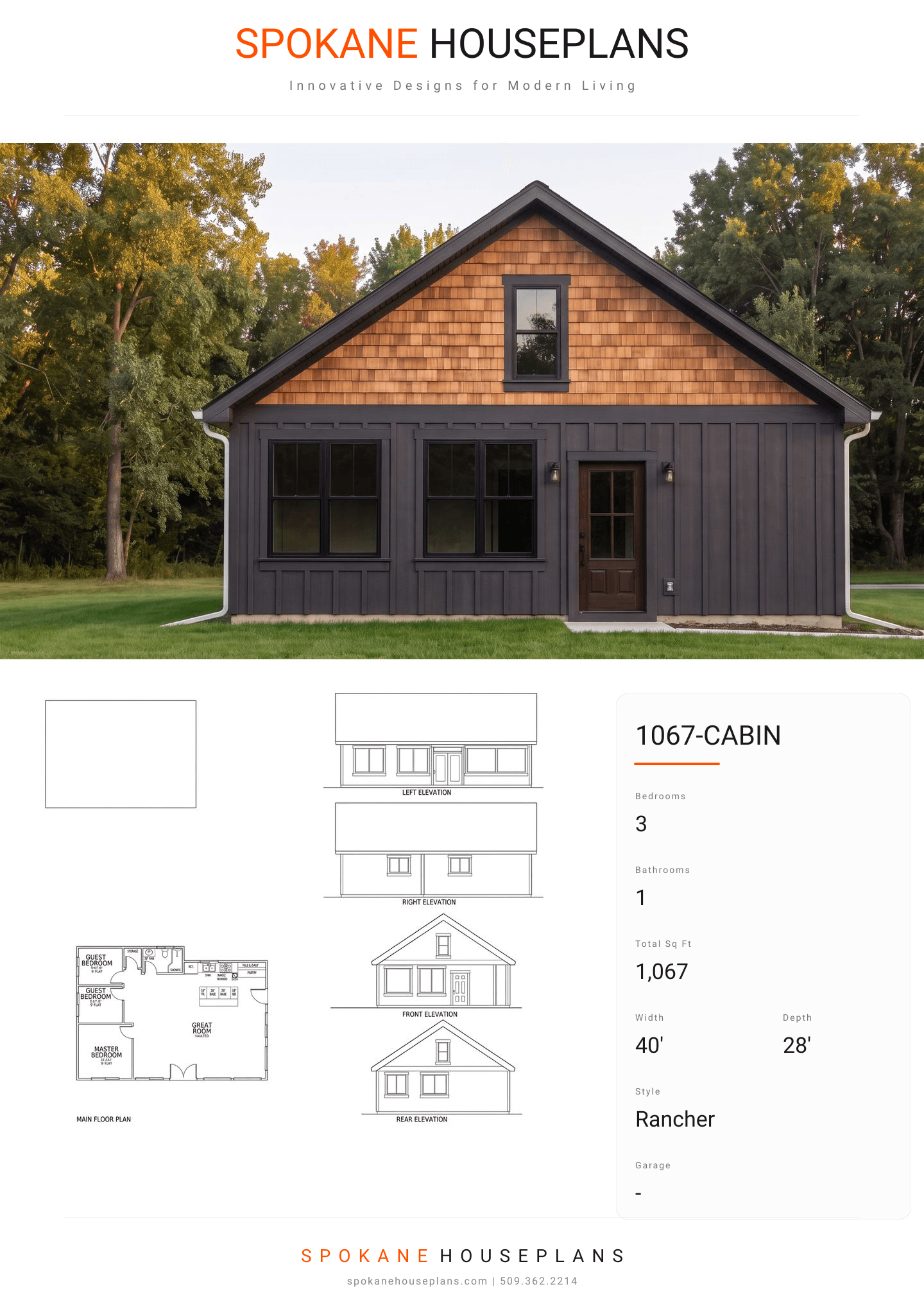 1067-CABIN plan flyer
