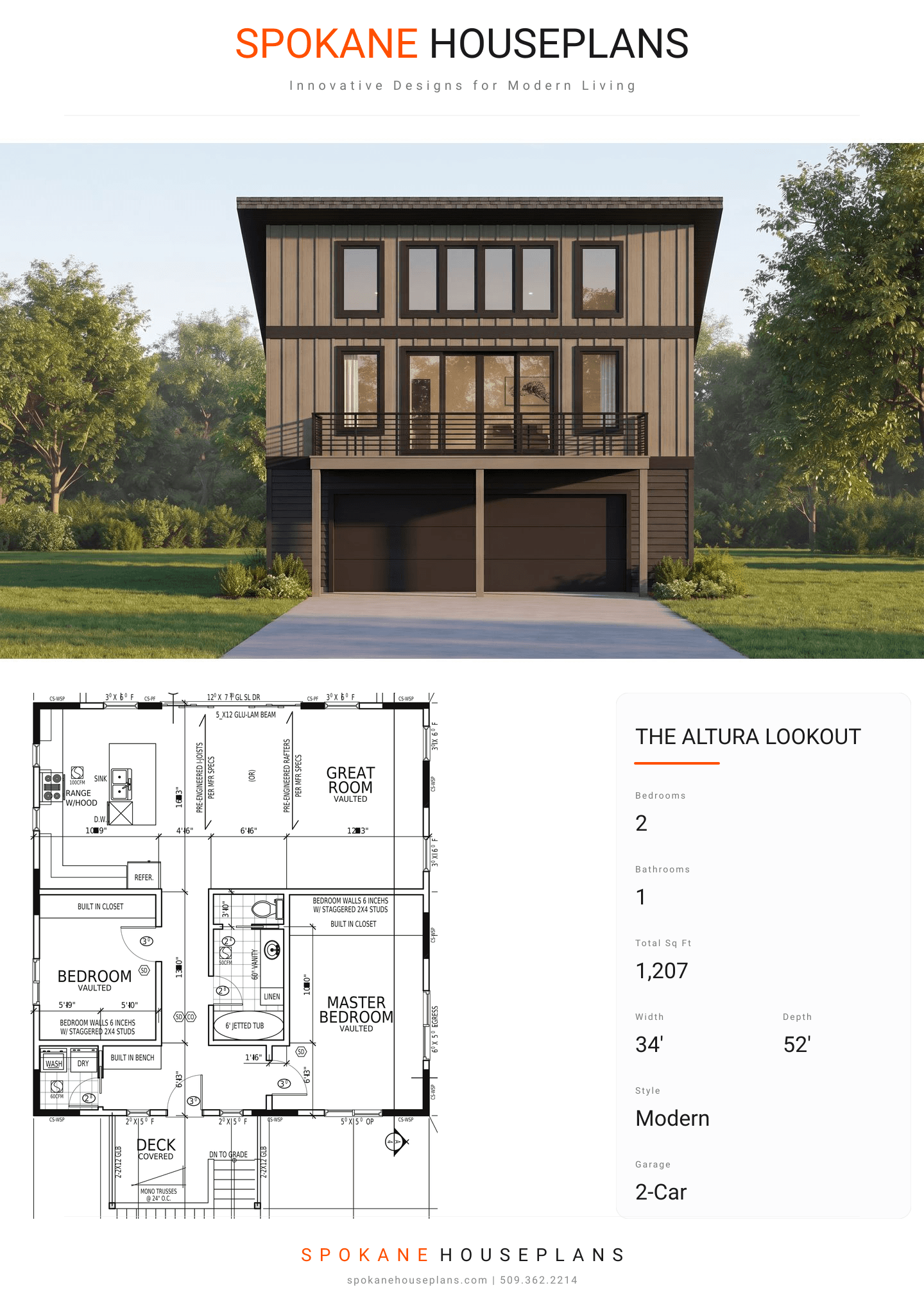 THE ALTURA LOOKOUT plan flyer