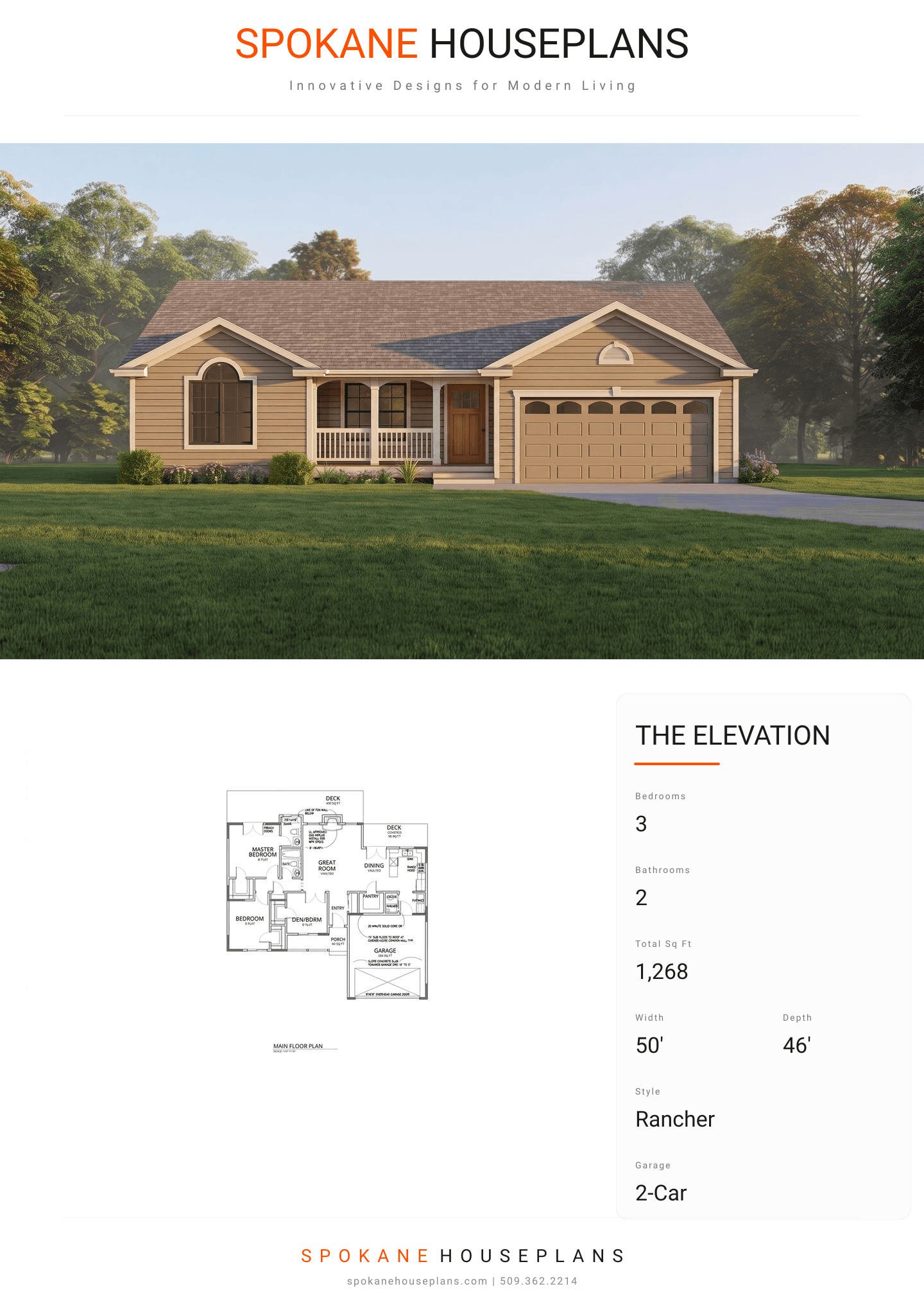 THE ELEVATION plan flyer