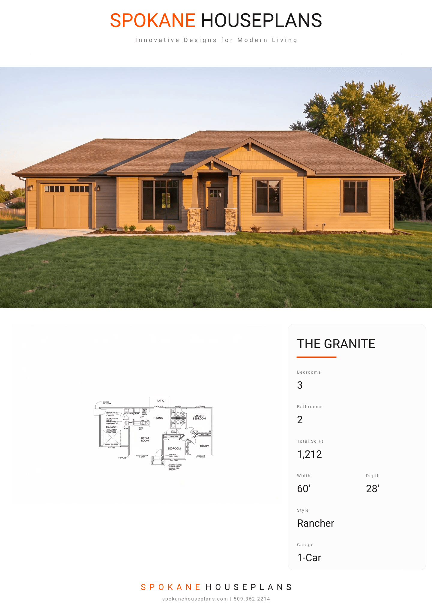 THE GRANITE plan flyer