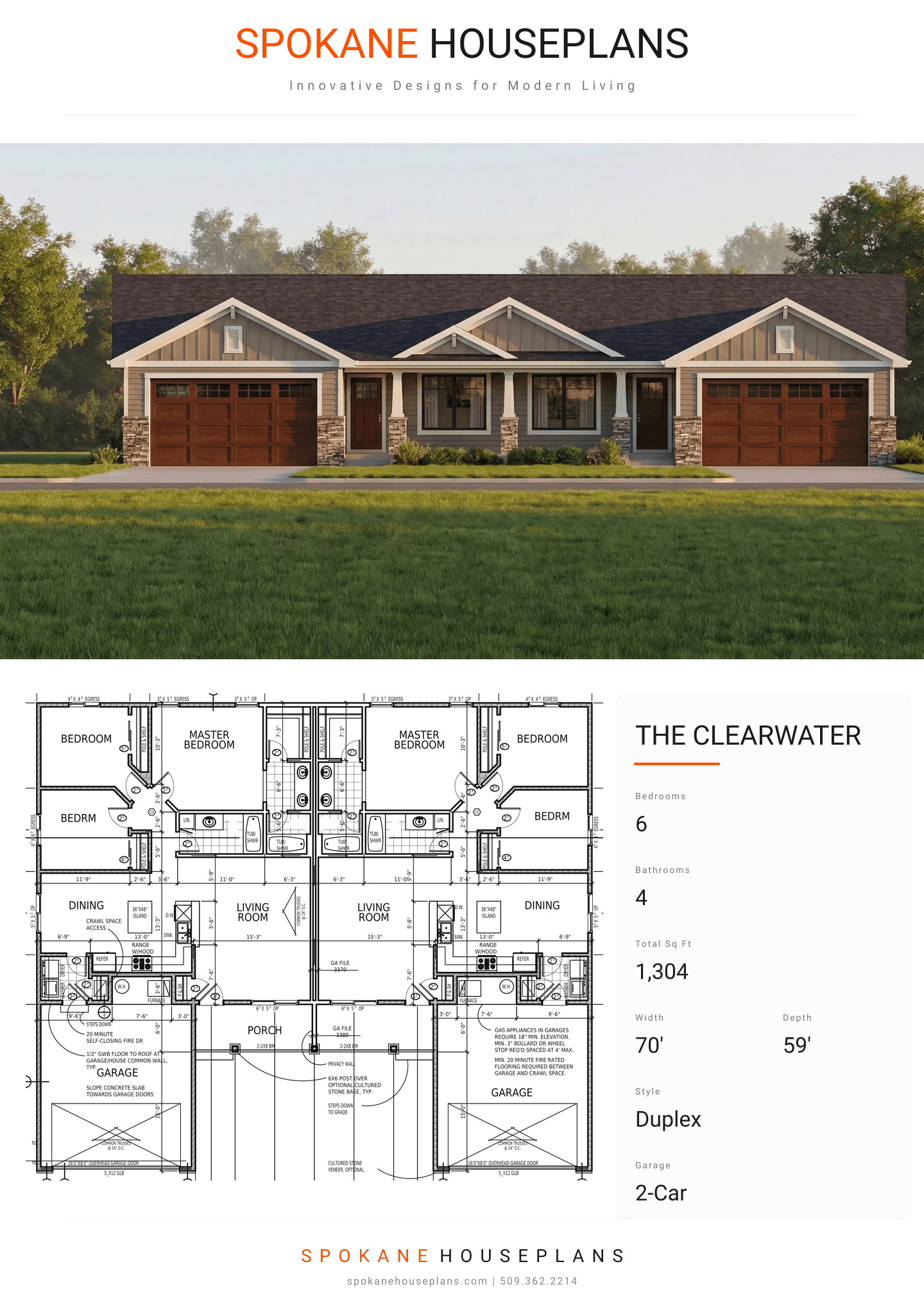 THE CLEARWATER plan flyer