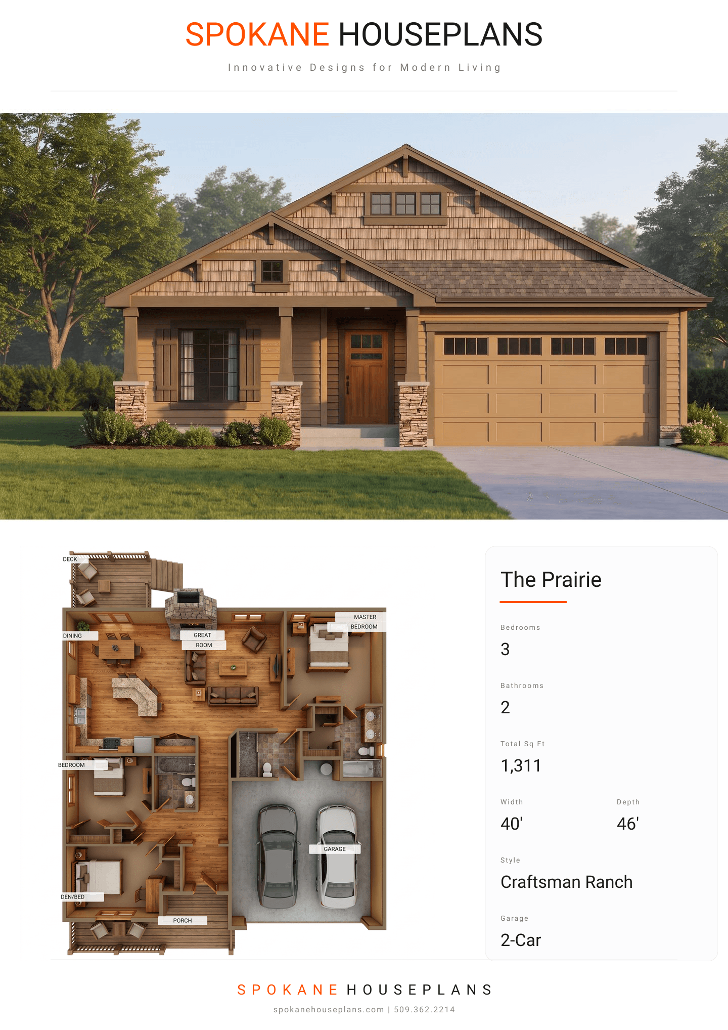 THE PRAIRIE plan flyer