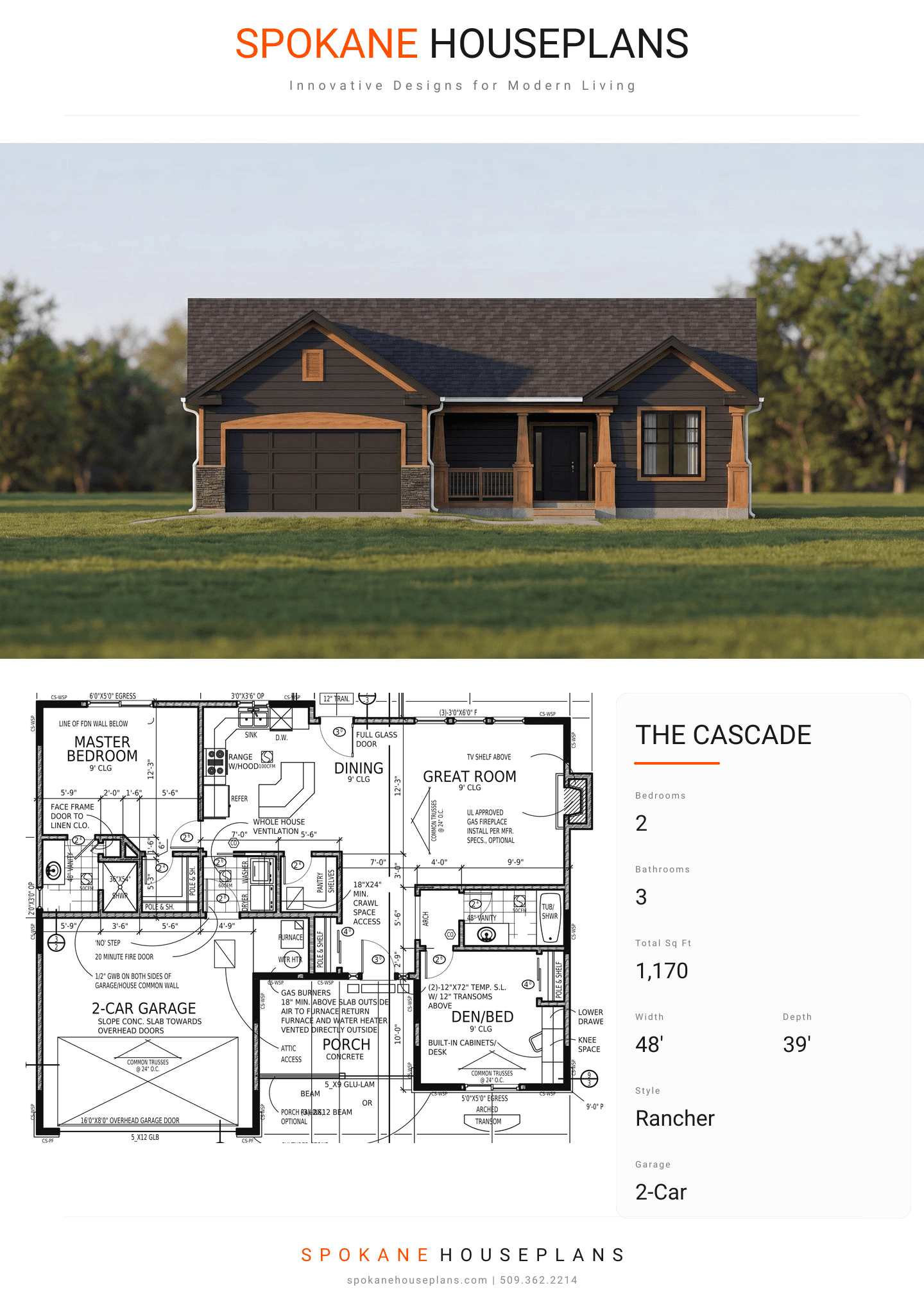 THE CASCADE plan flyer