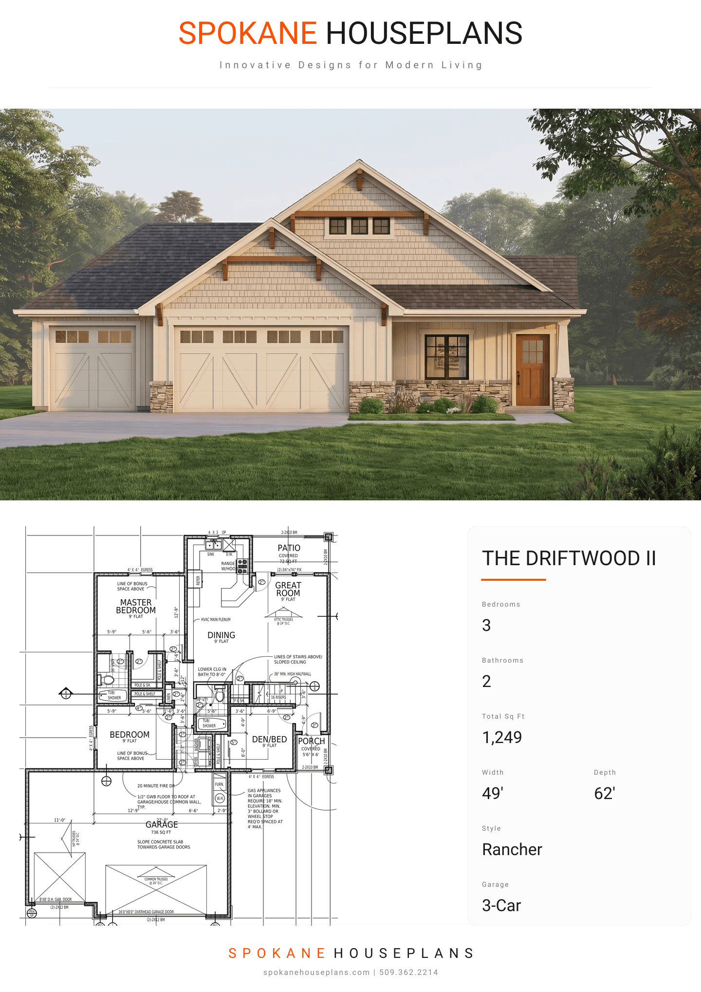 THE DRIFTWOOD II plan flyer