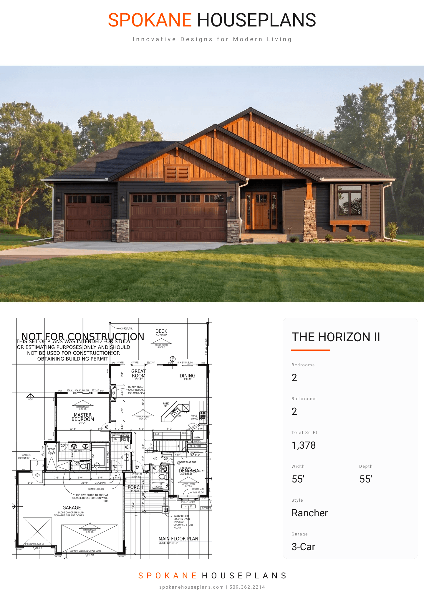 THE HORIZON II plan flyer