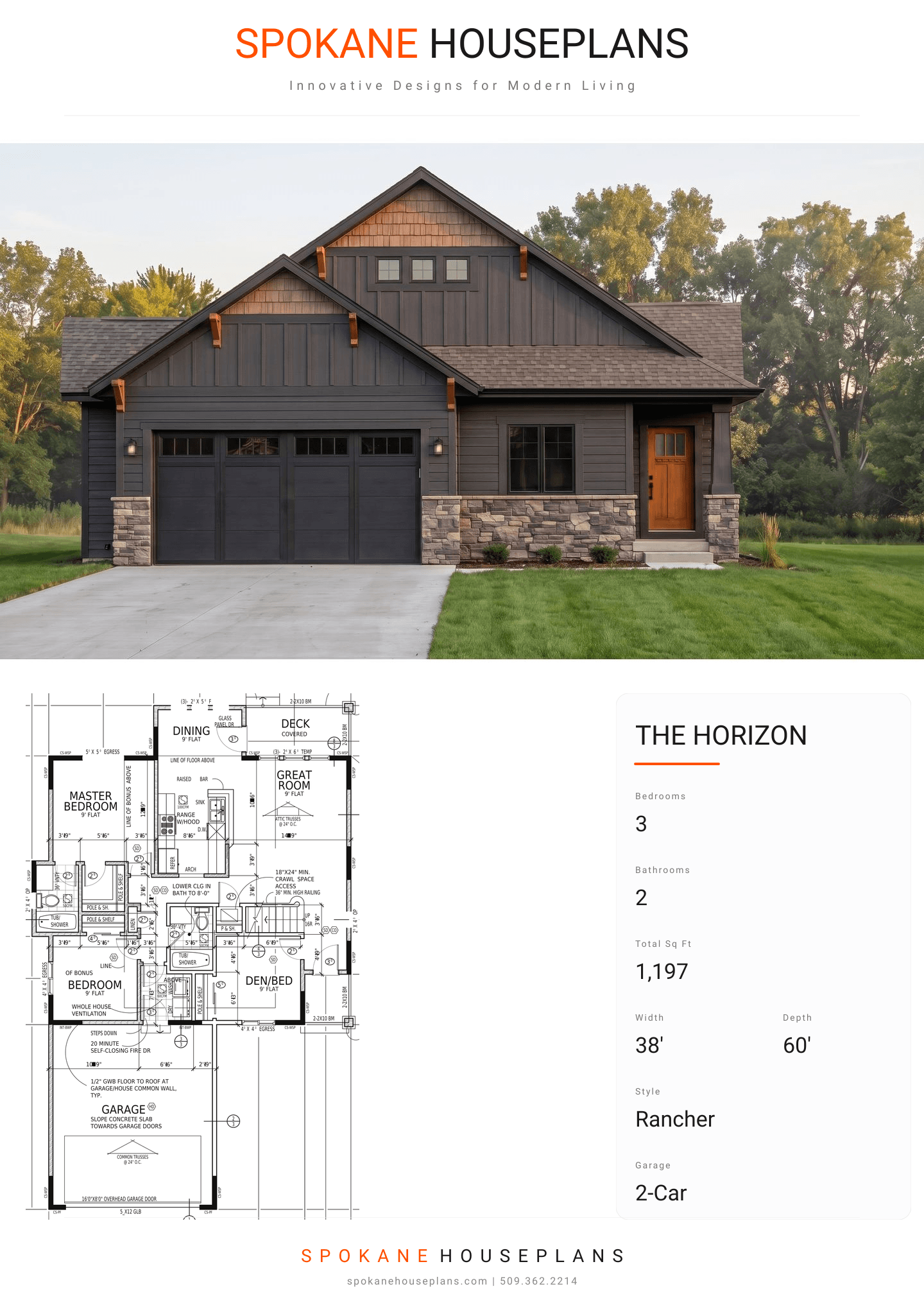 THE HORIZON plan flyer