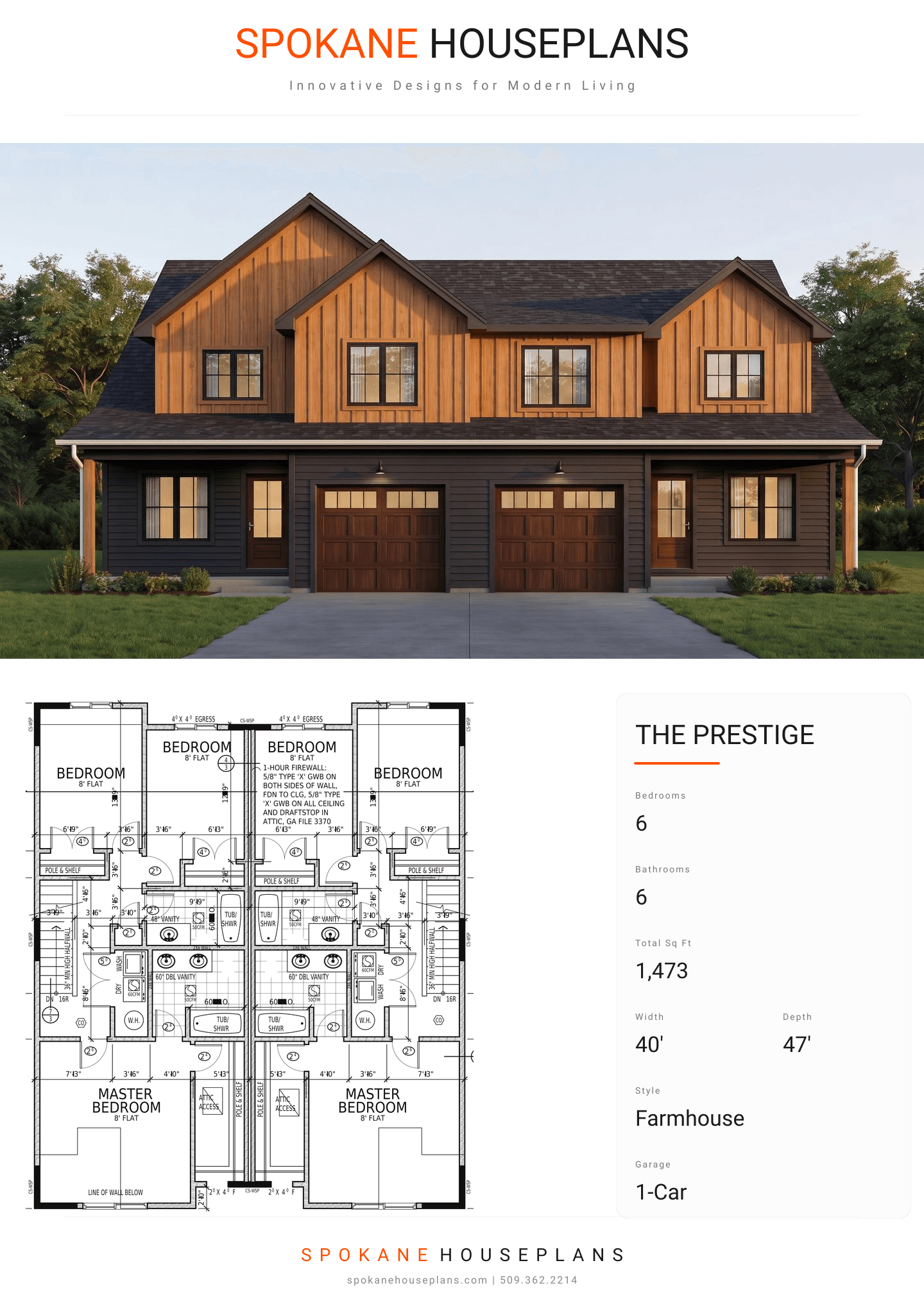 THE PRESTIGE plan flyer
