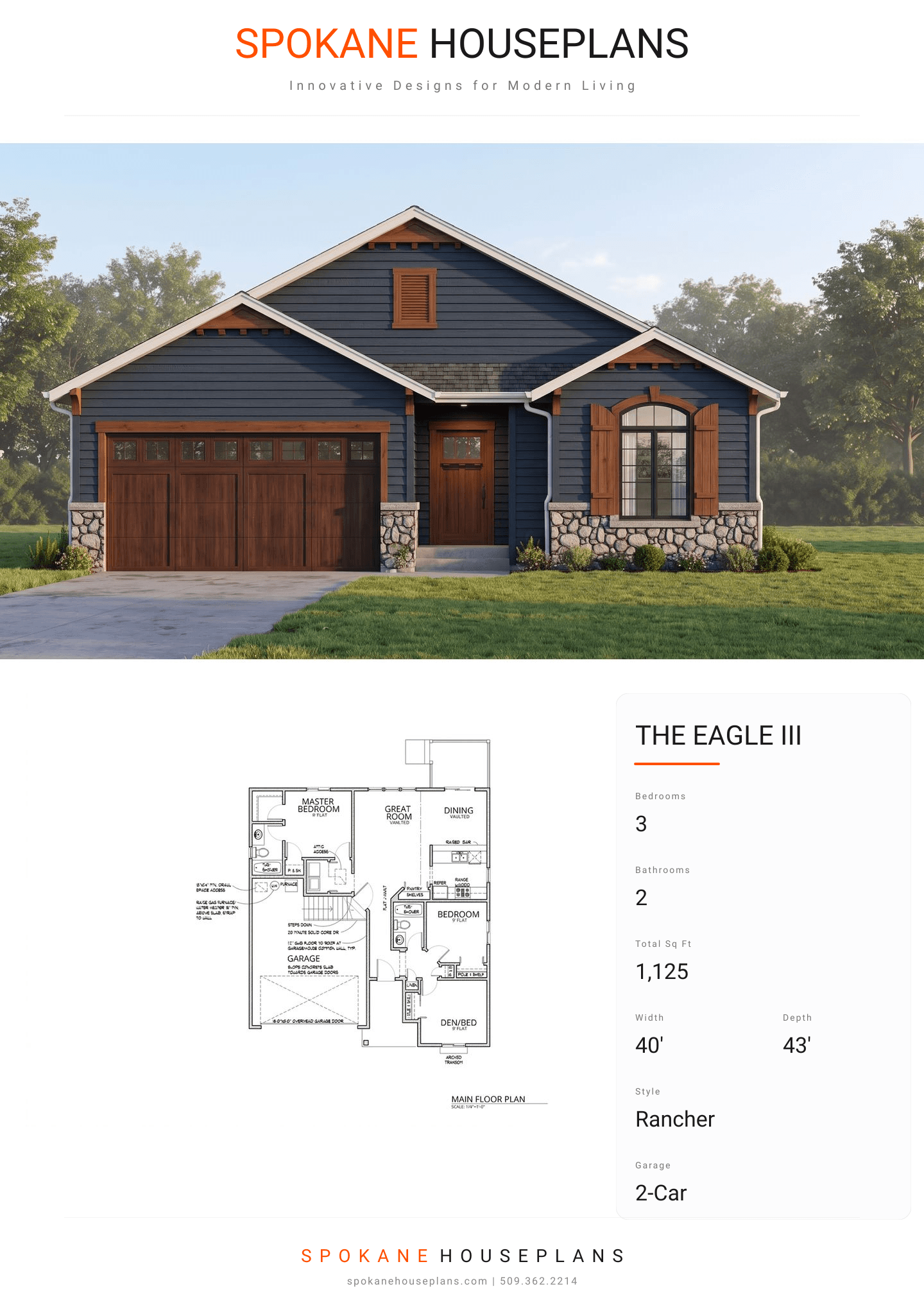 THE EAGLE III plan flyer