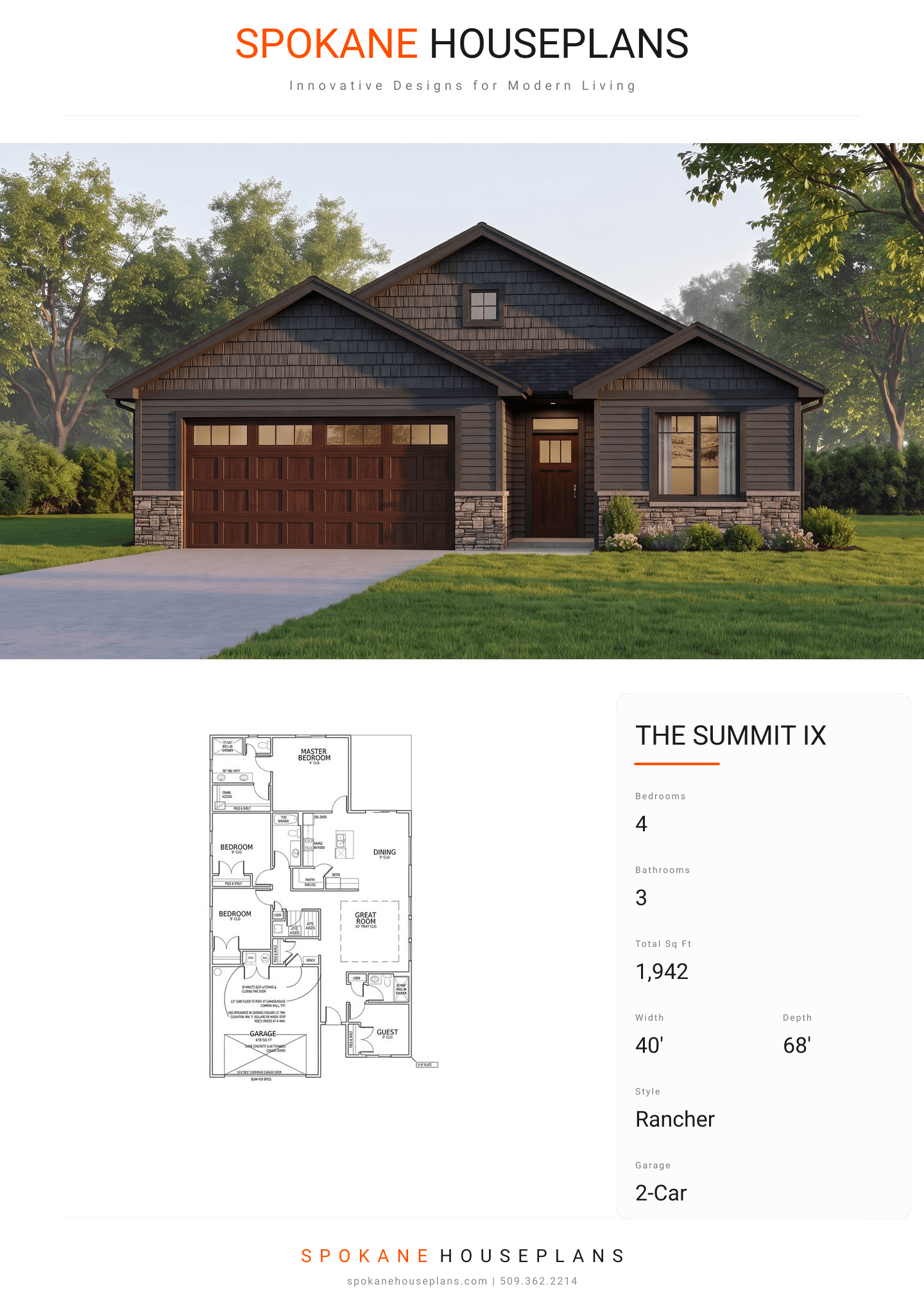 THE SUMMIT IX plan flyer