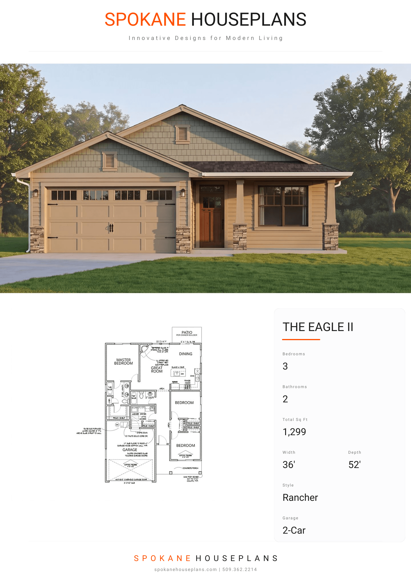 THE EAGLE II plan flyer