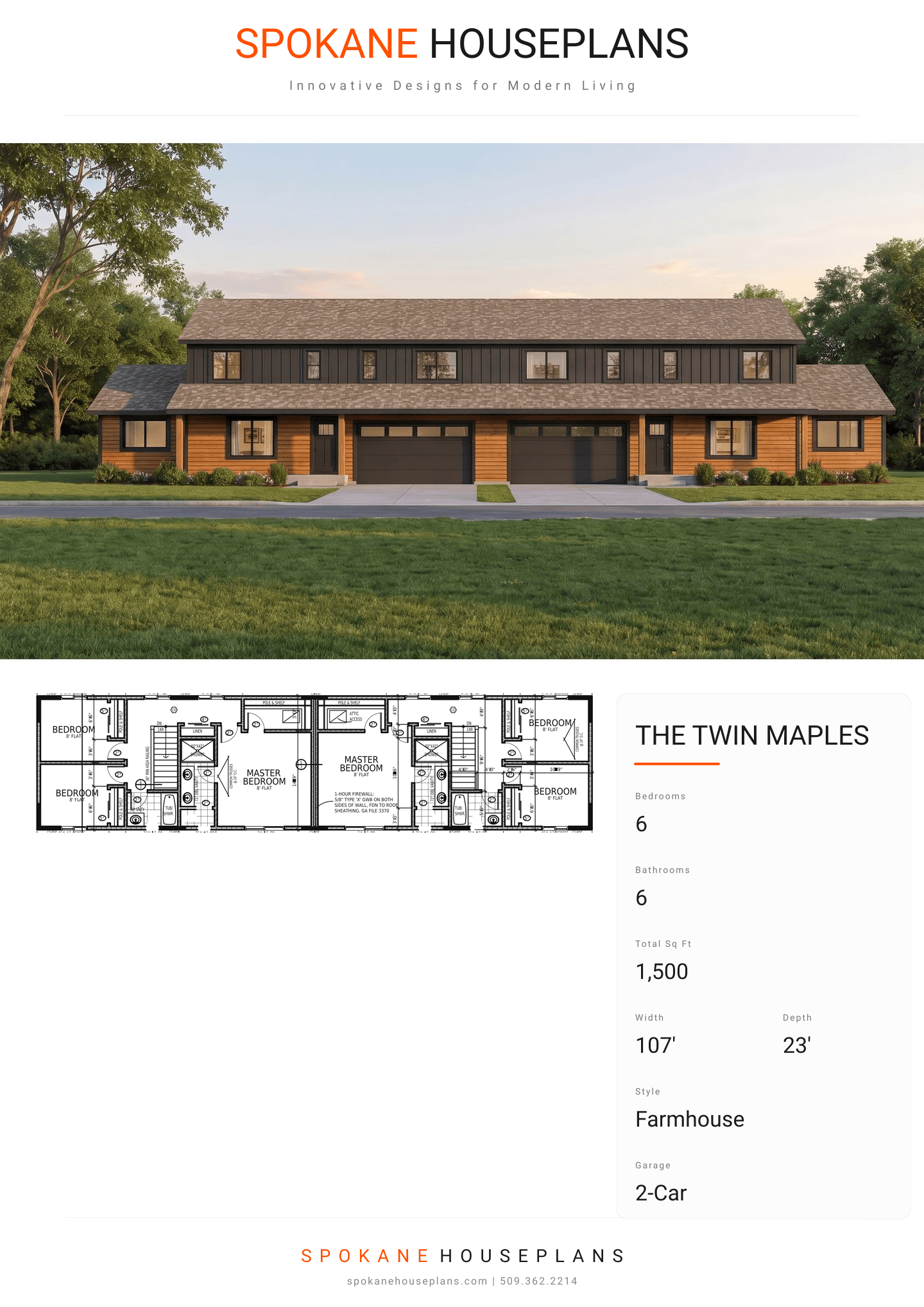 THE TWIN MAPLES plan flyer