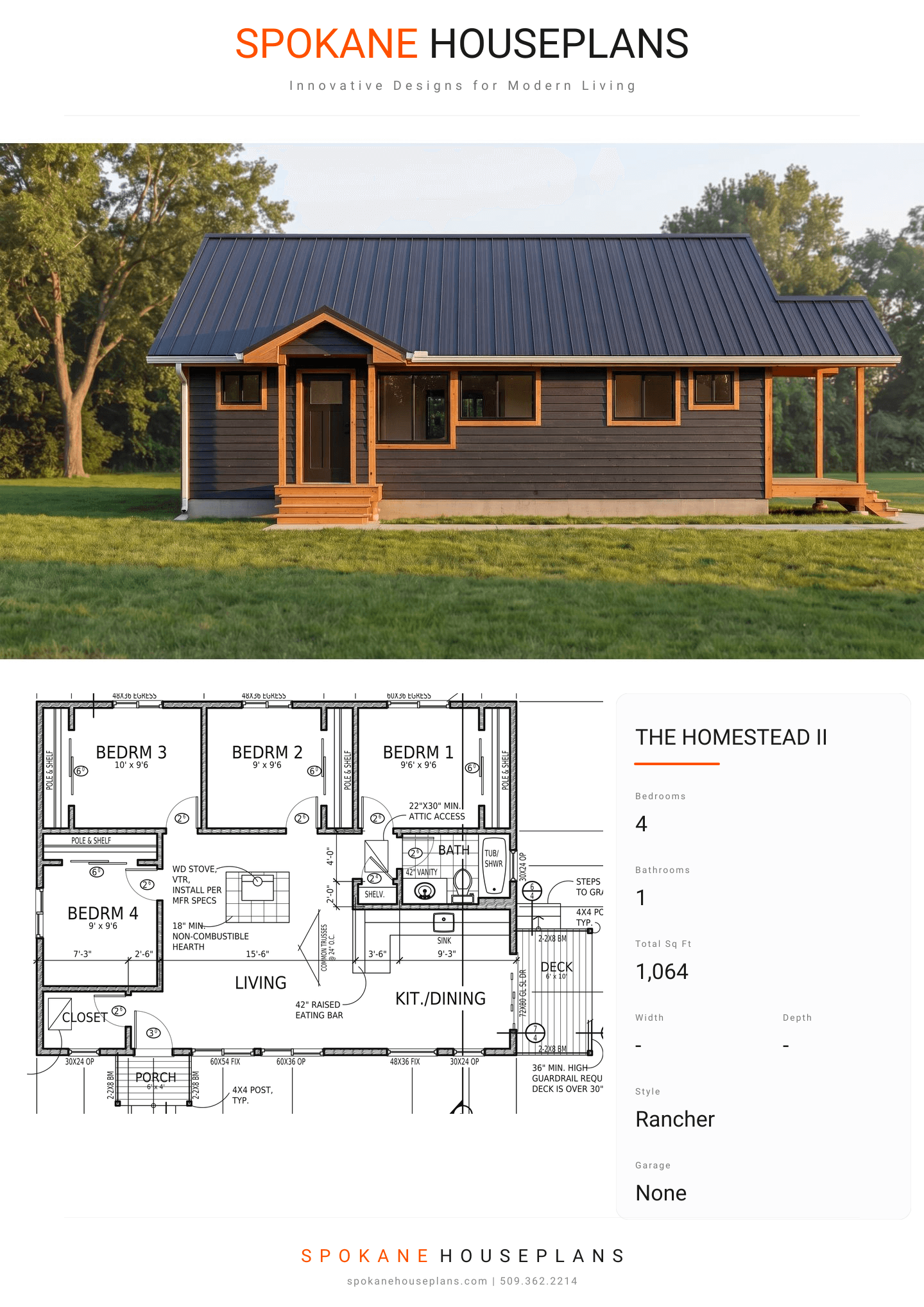 THE HOMESTEAD II plan flyer