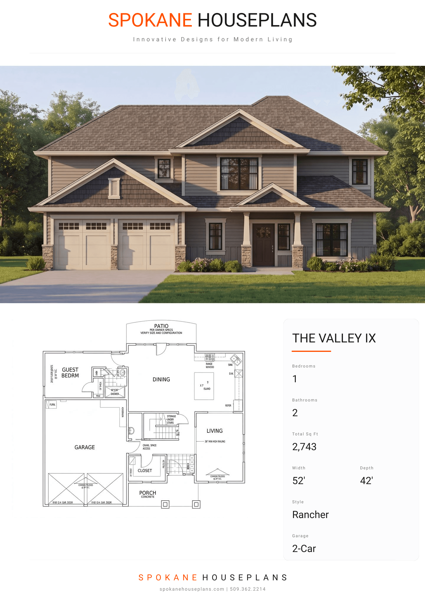 THE VALLEY IX plan flyer
