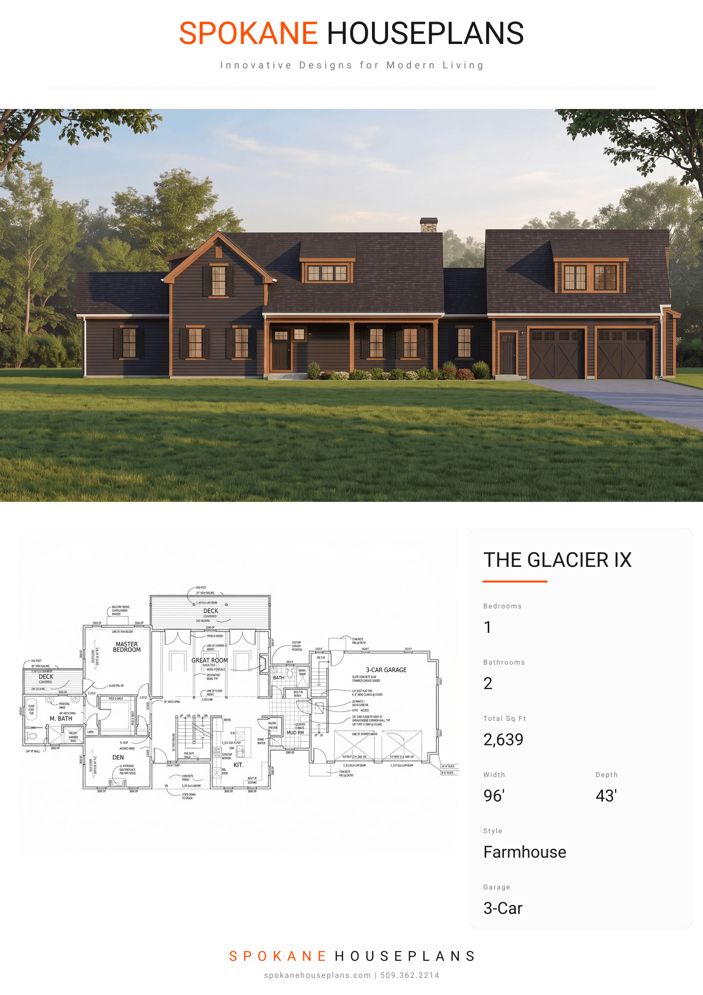 THE GLACIER IX plan flyer
