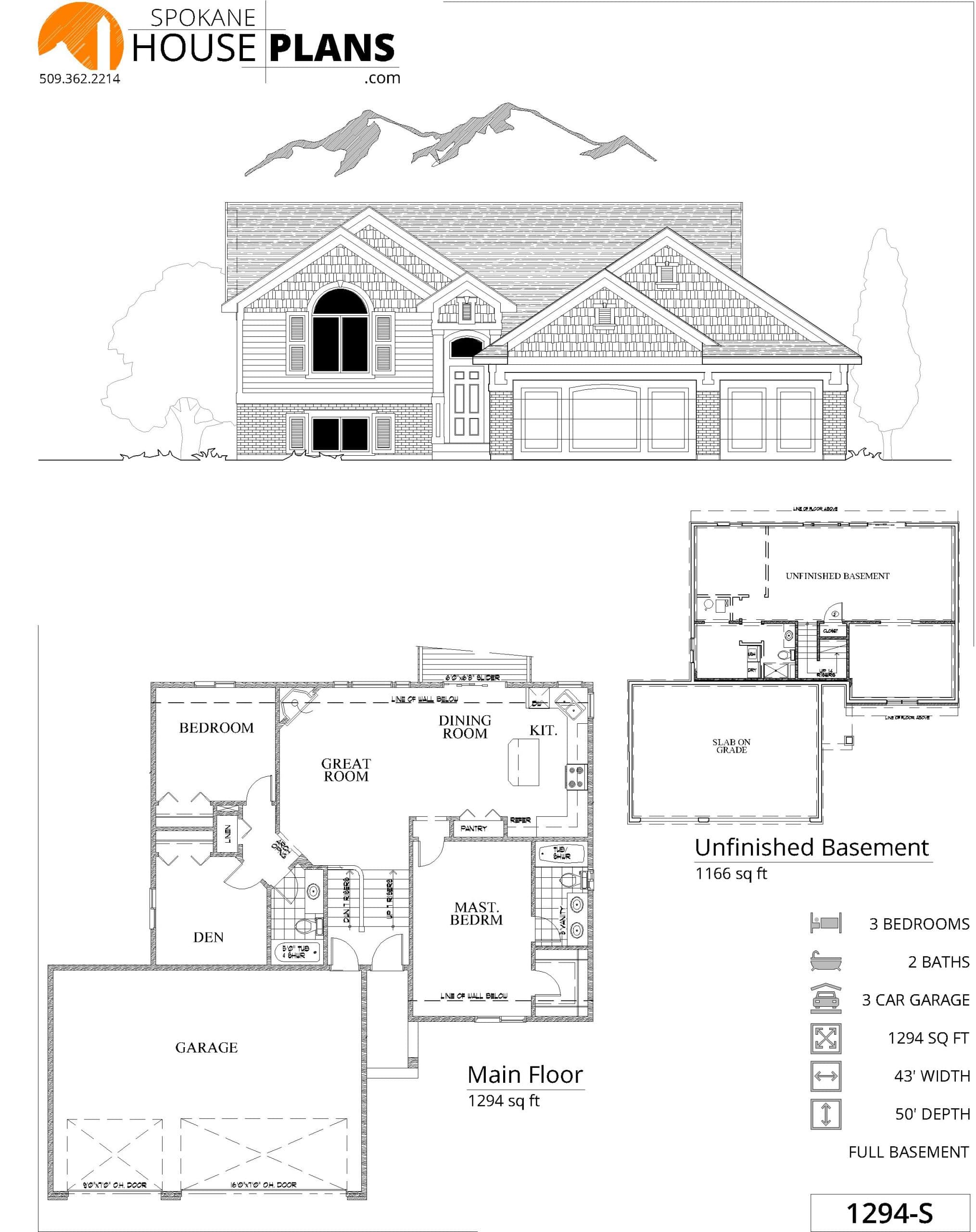 1294-S plan flyer