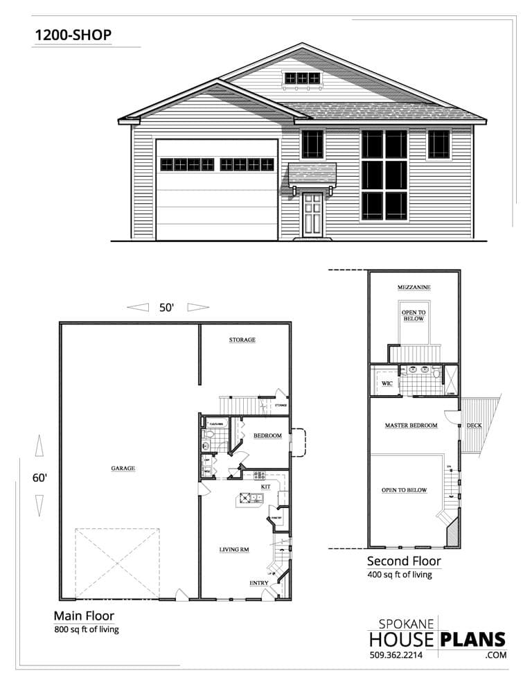 1200-SHOP plan flyer