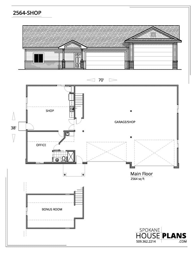 2564-SHOP plan flyer