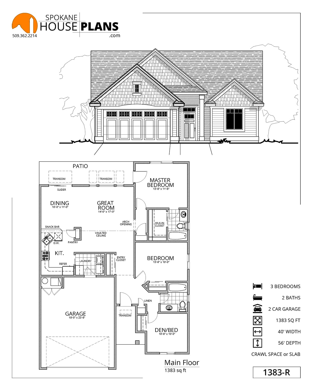 1383-R plan flyer