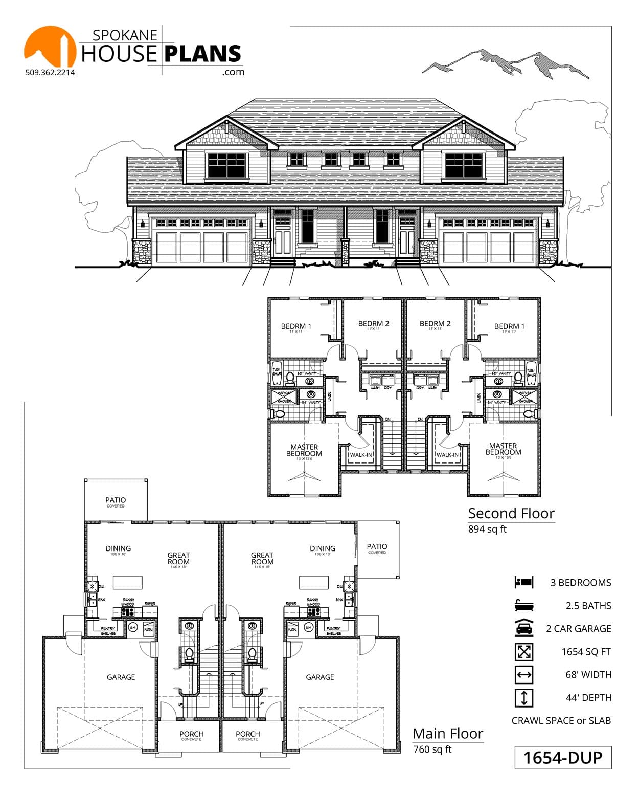 1654-T-DUPLEX plan flyer