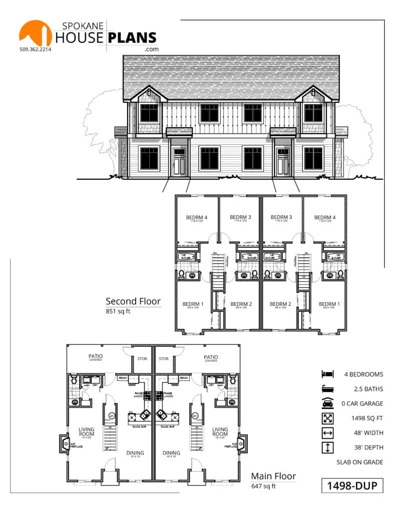 1498-T-DUPLEX plan flyer