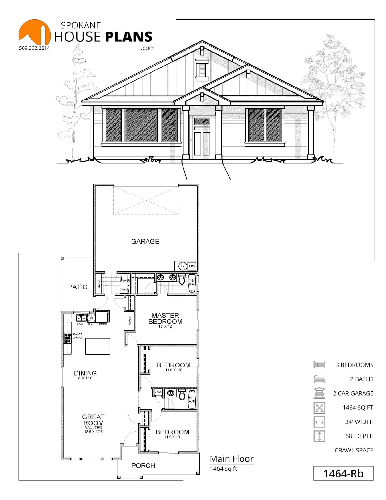 1464-R plan flyer