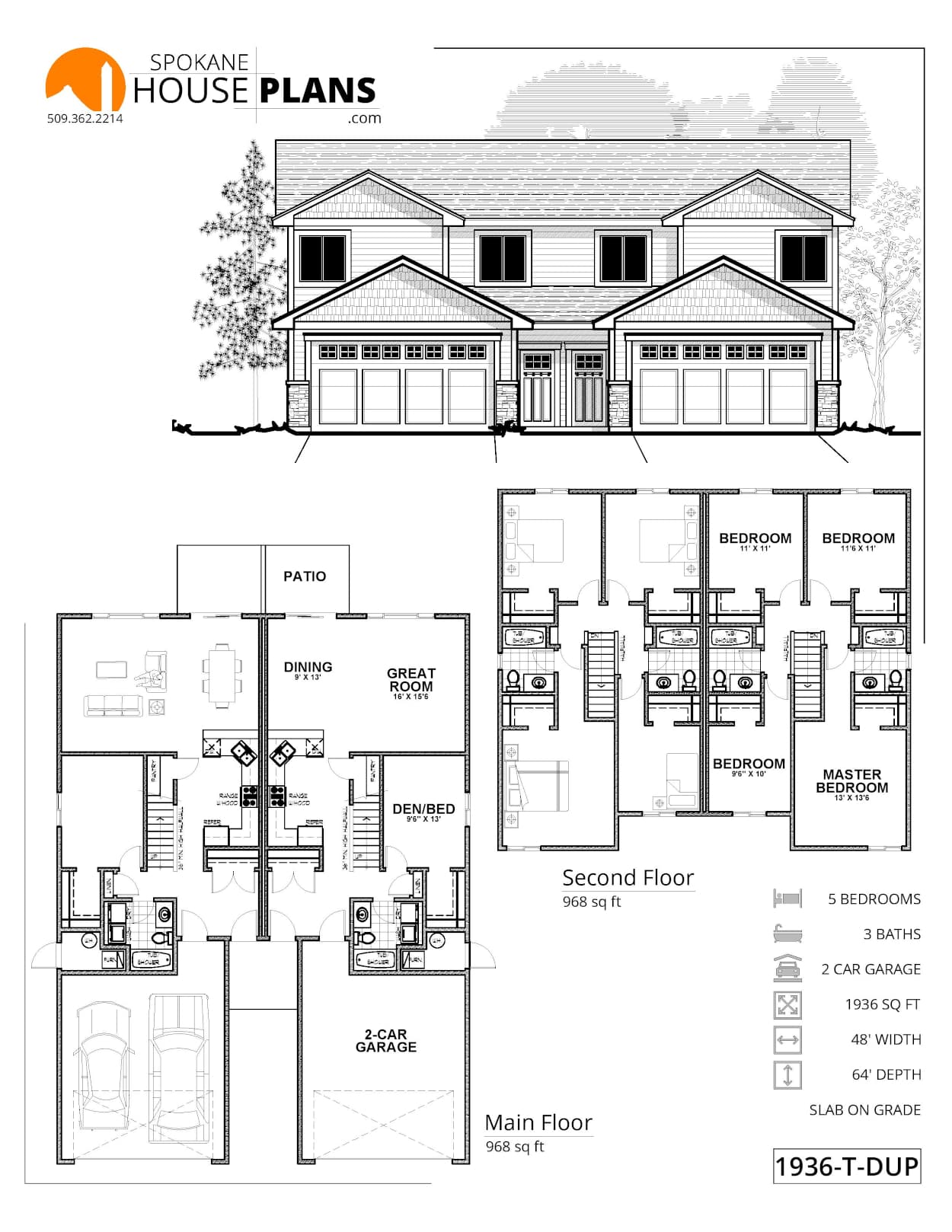 1936-T-DUPLEX plan flyer