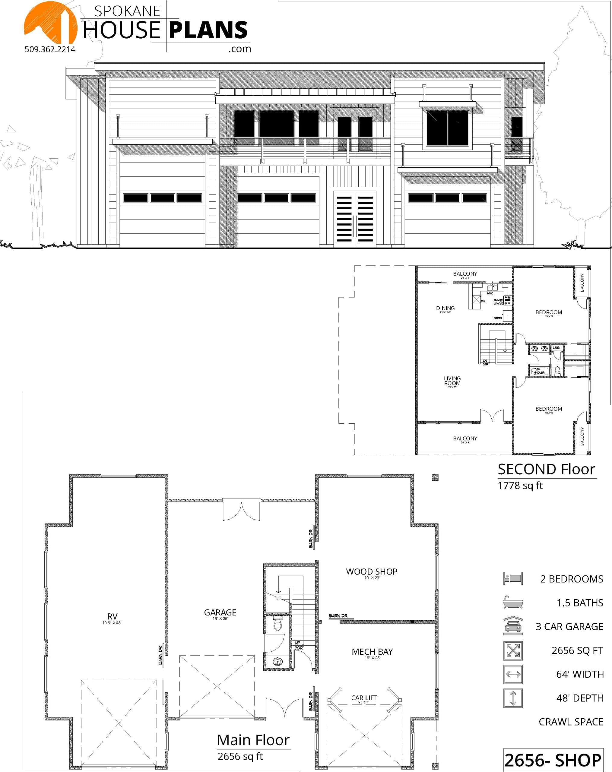2656-SHOP plan flyer